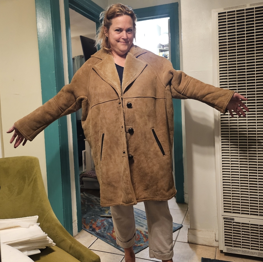 Tan Shearling Coat